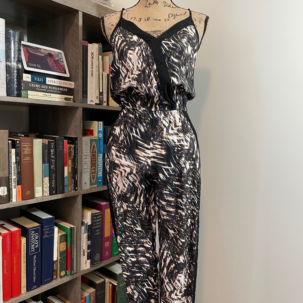 Banana Republic tie dye print racerback jumpsuit | size S